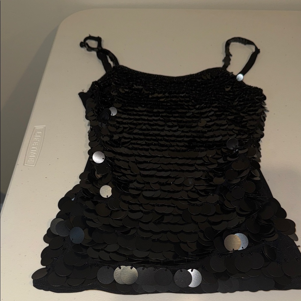 Forever 21 Black Sequin Mini Dress